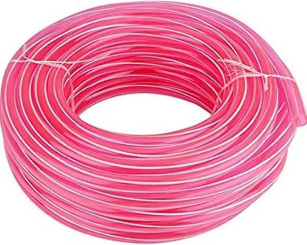 मक 30 Meter 1/2 INCH Water Pipe, Garden Hose Water Pipe, Car Wash Water Pipe, PVC Pipe - 0.5 inch with Hose Nozzle PINK ZEBRA होज़ पाइप