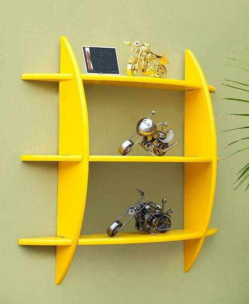 KraftStics Glamorous wooden Wall shelf (Number of Shelv...