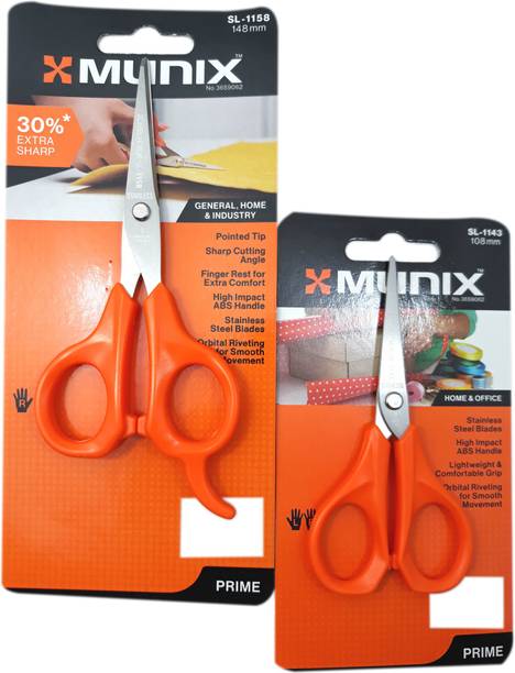 munix Majestic Basket Multipurpose Stainless Steel Home /Office/ School Scissors SL - 1158/ 1143 [Dual] Scissors