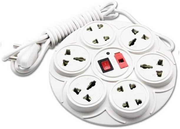 BHATNAGAR 6 Amp Universal Multi Plug Point 8  Socket Extension Boards