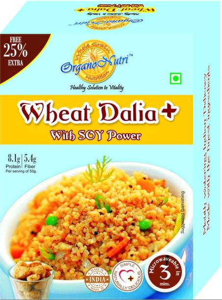 Organo Nutri Wheat Dalia Plus With Soy Power (Two Boxes/ 400gms) 400 g