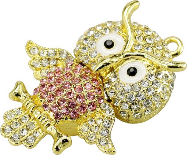 Tobo Metal Diamond Bird Owl Shaped Pendrive Nighthawk Pendant Pen Drive USB 2.0 Flash Drive. 16 Pen Drive Compatible with Desktop Computer, Television, Laptop USB 2.0 Metal Case