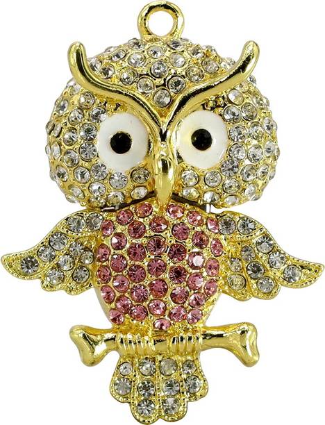 Tobo Metal Diamond Bird Owl Shaped Pendrive Nighthawk Pendant Pen Drive USB 2.0 Flash Drive. 32 Pen Drive Compatible with Desktop Computer, Television, Laptop USB 2.0 Metal Case