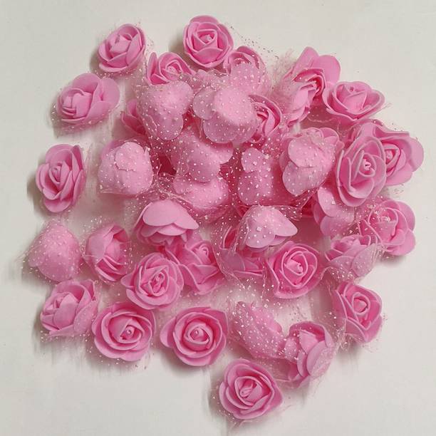 Excellentcrafts Pink Rose Artificial Flower