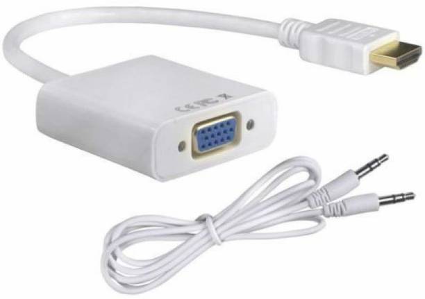 shopnotch  TV-out Cable HDMI to VGA Adapter with audio