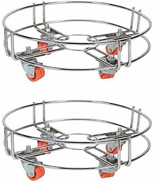 Value Adds Cylinder Trolley (Set Of 2) Gas Stand Gas Cylinder Trolley
