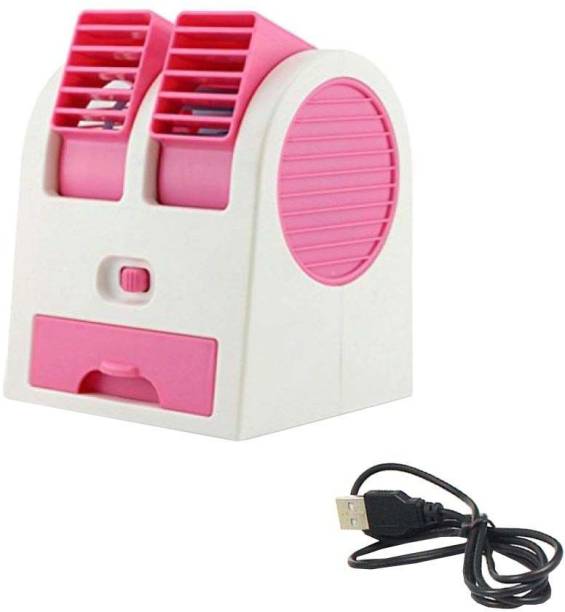 INDOUS MINI PORTABLE COOLER MINI PORTABLE COOLER Mini cooling Fan, Mini Air Cooler Personal cooler USB Fan, Rechargeable Fan USB Fan (PINK) USB Fan