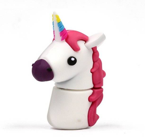 PANKREETI PKT547 Unicorn Horse Cartoon Designer 256 GB Pen Drive Compatible with Netbook, Gaming Console, Desktop Computer, Television, Audio Player, Laptop USB 2.0 Rubber Case
