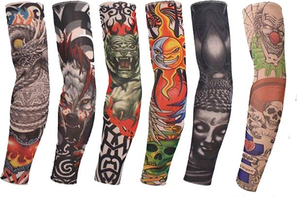 Aadikart Nylon Arm Sleeve For Men With Tattoo