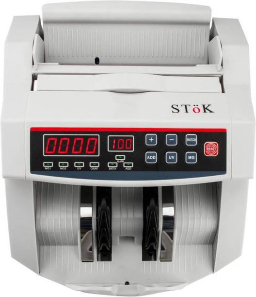 Stok ST-MC01 LCD Display Counterfeit Detector UV & MG Cash Bank Detector Note Counting Machine