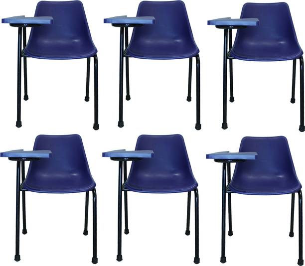 Finch Fox Student Chair With Writing Pad, Heavy Density Pipe, Anti Skid Buffer in Blue Color (Set of 6) And 1 Year Warranty NA Study Arm Chair