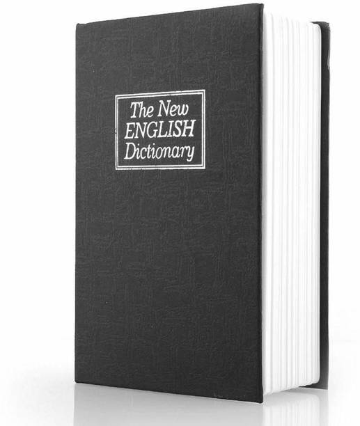 R H lifestyle 7 inch Metal Book Safe Locker Jewellery Home Box Dictionary Safe Locker