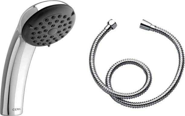 सेरा - Hand Shower 90 mm (4 Inches) dia with 125 mm (5 Inches) Long Arm with Shower Tube 1.5 Meter Flexible शावर हैड