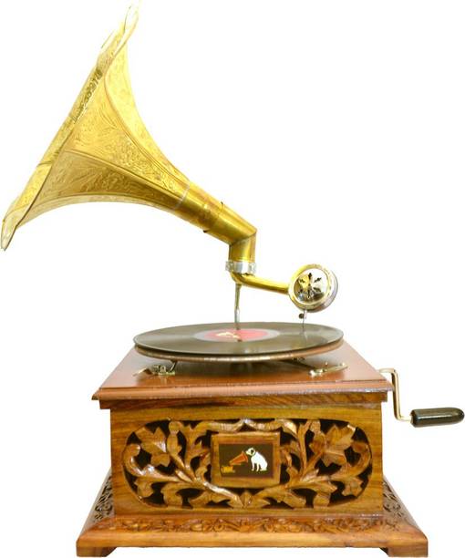 Santarms Santarms Working Wooden Gramophone Wooden Gramophone