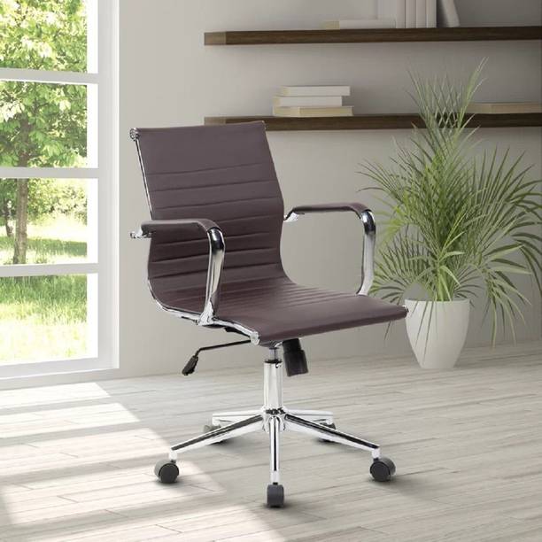 Finch Fox PU Leather Low Back Executive/Desk Leatherette Office Arm Chair