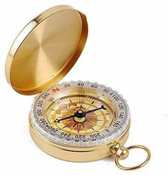 SYGA Copper Flip Outdoor Multi-Function Metal Compass with Luminous Pocket Watch Compass