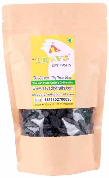 Leeve Dry fruits Afghan Black Raisins, 200g Raisins