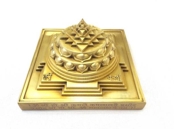 RUDRA DIVINE Meru Shri Yantra / High Quality Perfect Leaser cut Ashtdatu Shri yantra / Meru Shree Yantra / Sri Yantra for puja / Made with high Quality Ashtadhatu 2.5 kg for Diwali Pooja Brass Yantra