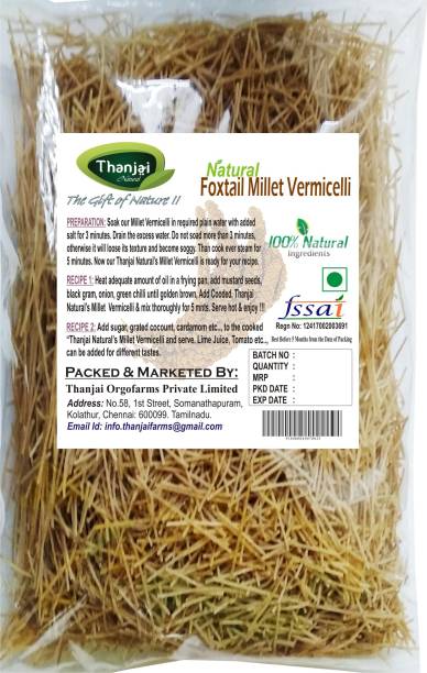 THANJAI NATURAL Foxtail Millet 1kg Pure Home Made 100% Natural Vermicelli 1000 g