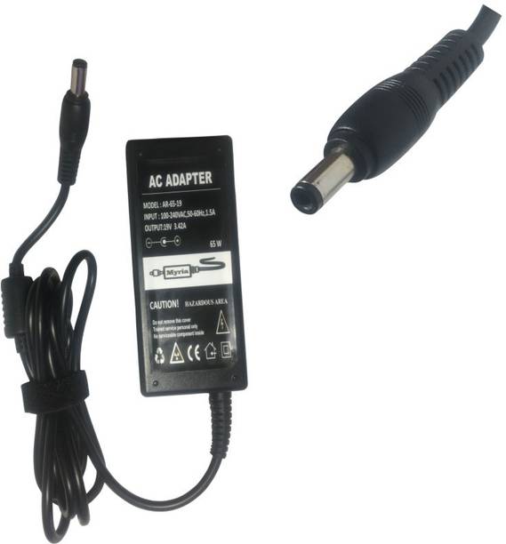 Myria pin=(5.5 x 2.5mm) 19V 3.42A with power cord 65 W Adapter