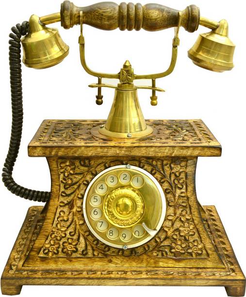 Santarms Handcrafted Wooden Corded Landline Phone