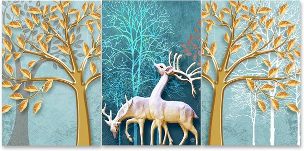 RANGOLI HD Digital Famous Painting Digital Reprint 18 inch x 36 inch Painting
