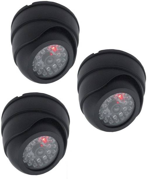 MOHAK 3 Pack Dome Dummy Fake Infrared IR CCTV Surveillance Security Cameras Security Camera
