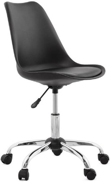 Finch Fox Height Adjustable Stylish Modern Rotary Office Chair (Black) Leatherette Office Executive Chair