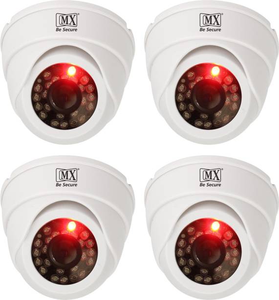 MX 4Pcs Infrared Sensor Dome Wireless Security Camera - 4Dummy3 Security Camera