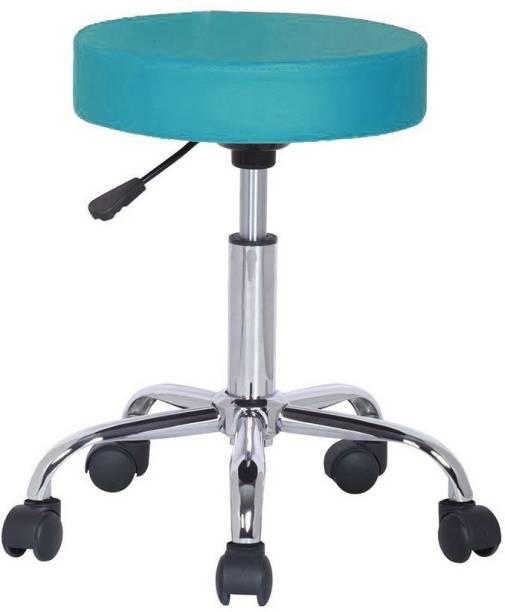 Finch Fox Leather Chair for Salon/Spa / Bar/Medical / Kitchen/Doctor (Sky Blue) Hospital/Clinic Stool