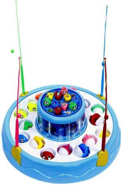 Tenmar Musical Fish Catching Game Big with 26 Fishes, 4 Pods & 3D Lights-180