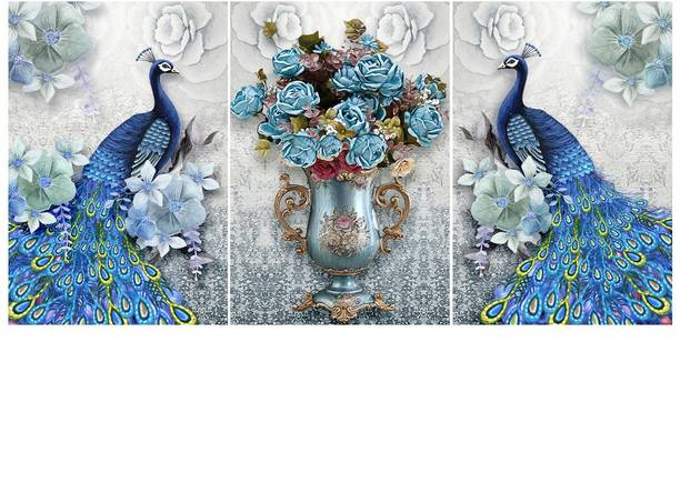 RANGOLI HD Digital Famous Painting Digital Reprint 18 inch x 36 inch Painting
