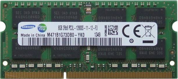 Samsung 1600mhz low voltage DDR3 8 GB (Dual Channel) Laptop (M471B1G73DB0-YK0 PC3L 12800S)
