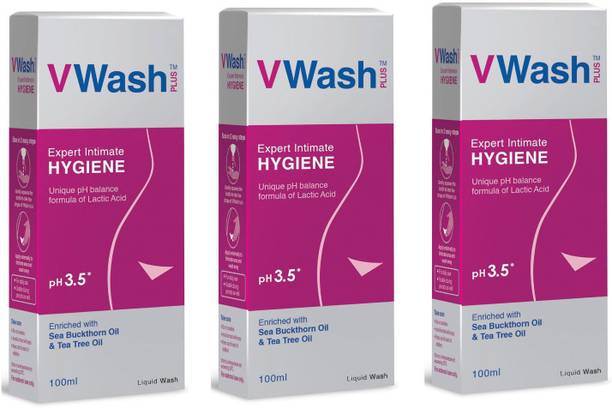 vwash Intimate Hygiene Wash - 300 ml (Pack of 3) Intimate Wash
