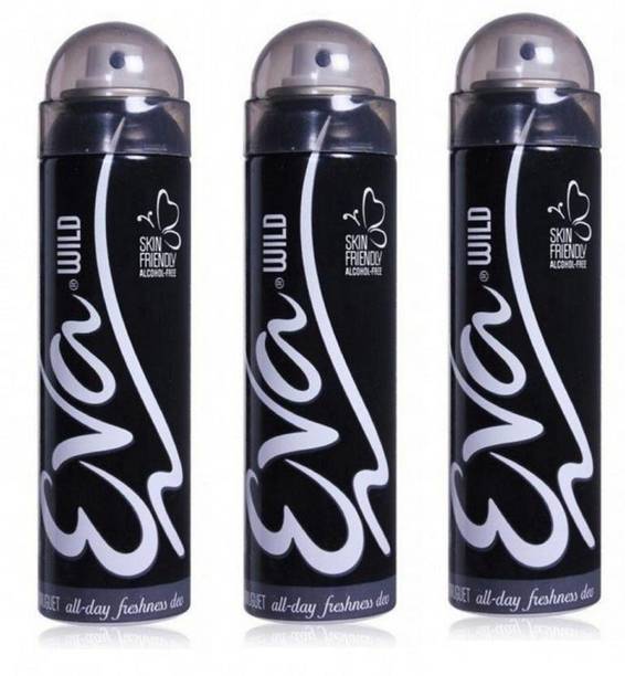 ईवा wild 125 ml x 3 डिओडोरेंट स्प्रे  -  महिलाओं के लिए