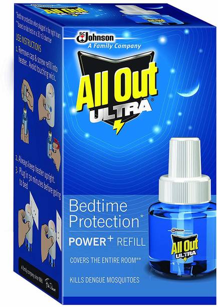 All Out Ultra Refill 45ml (Pack of 2) Mosquito Vaporiser Refill