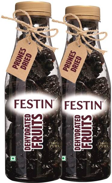 FESTIN Premium Pitted Prunes Dried Plumps - Pack of 2 Prunes Prunes