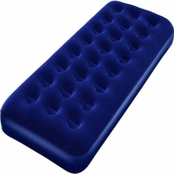 Modone Bestway Single Air Bed Blue 67000 PU Leatherette 1 Seater Inflatable Sofa