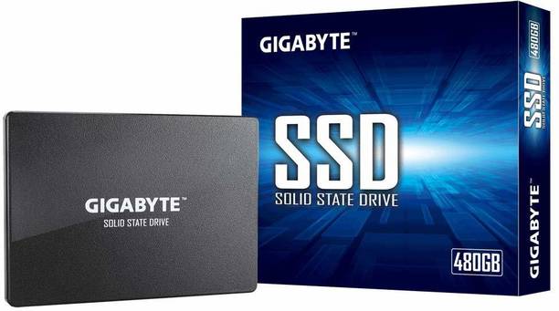 GIGABYTE SATA SSD 480 GB Desktop, Laptop, All in One PC's Black SATA III Internal Solid State Drive (SSD) (GP-GSTFS31480GNTD)