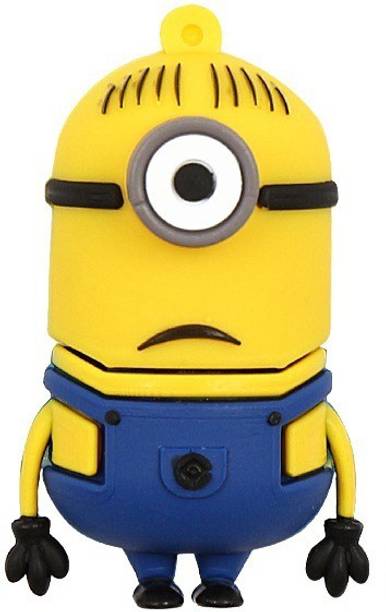 PANKREETI PKT669 Minion Cartoon Designer 64 GB Pen Drive Compatible with Gaming Console, Desktop Computer, Television, Audio Player, Laptop USB 2.0 Rubber Case