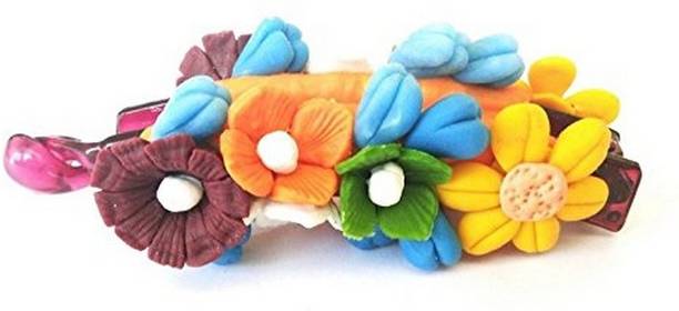Unique Indian Crafts Hand made Banana Clip With Flower (SKU-UIC-BANANACLIP-189) Banana Clip