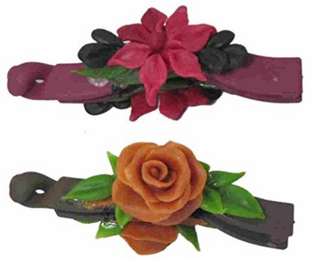 Unique Indian Crafts Hand made Banana Clip With Flower (SKU-UIC-BANANACLIP-31) Banana Clip