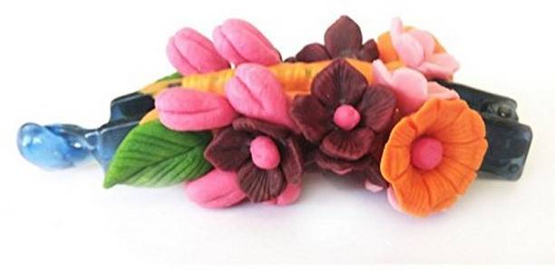Unique Indian Crafts Hand made Banana Clip With Flower (SKU-UIC-BANANACLIP-196) Banana Clip
