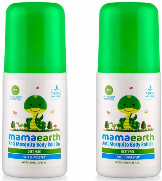 Mamaearth Natural Anti Mosquito Body Roll On, 40ml (Pack of 2)