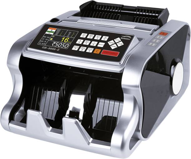GOBBLER GB 8888-E Mix Note Value Counting Machine with Fake Note Detection Fully Automatic Note Counting Machine