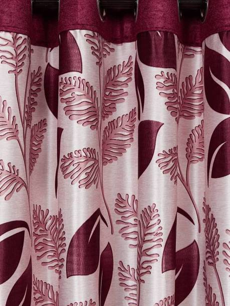 Cortina 150 cm (5 ft) Polyester Blackout Window Curtain Single Curtain