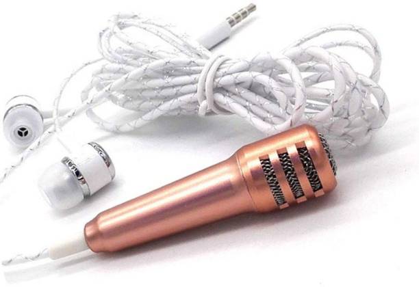 Worricow Mini Handheld karaoke Voice recording Singing Mic with Earphone HM_A02 MP3 Player