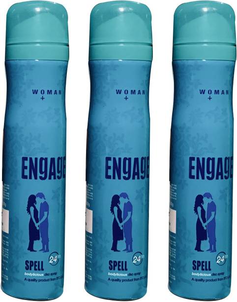 Engage SPELL (PACK OF 3) Deodorant Spray  -  For Women