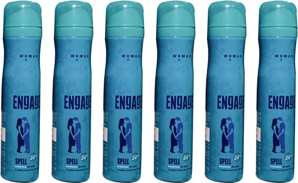Engage SPELL (PACK OF 6) Deodorant Spray  -  For Women