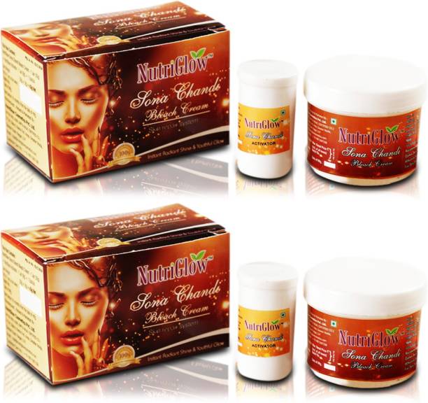 NutriGlow Sona Chandi Bleach Cream (pack of 2)